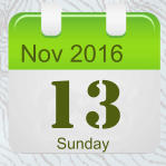 Nov 2016 13 Sunday